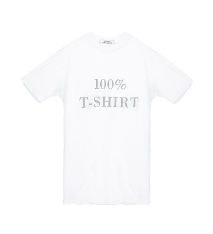  100% T-SHIRT IN WHITE 